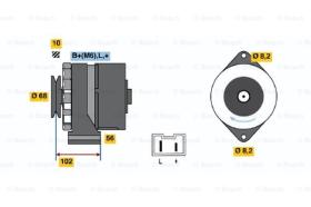 BOSCH 0986033990 - ALTERNADOR