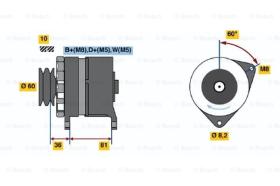 BOSCH 0986034140 - ALTERNADOR