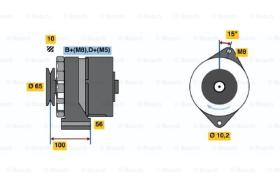 BOSCH 0986034250 - ALTERNADOR