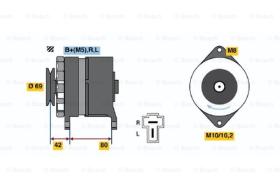 BOSCH 0986034281 - ALTERNADOR