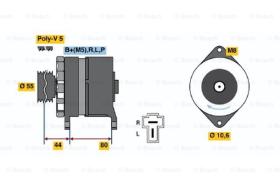 BOSCH 0986034291 - ALTERNADOR