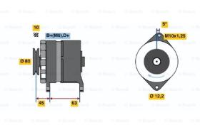 BOSCH 0986034390 - ALTERNADOR