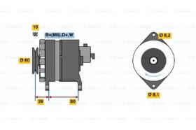 BOSCH 0986034450 - ALTERNADOR