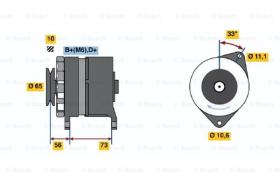 BOSCH 0986034480 - ALTERNADOR