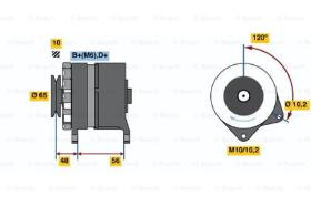 BOSCH 0986034490 - ALTERNADOR