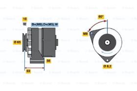 BOSCH 0986034570 - ALTERNADOR