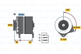 BOSCH 0986034630 - ALTERNADOR