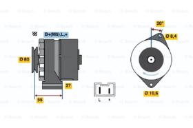 BOSCH 0986034761 - ALTERNADOR