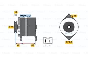 BOSCH 0986034851 - ALTERNADOR