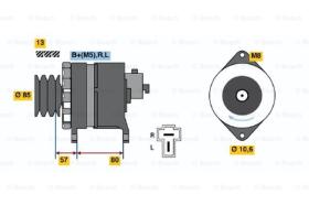 BOSCH 0986035131 - ALTERNADOR