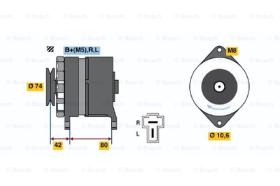 BOSCH 0986035181 - ALTERNADOR