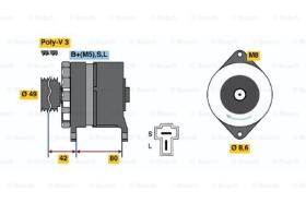 BOSCH 0986035411 - ALTERNADOR