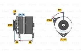 BOSCH 0986035670 - ALTERNADOR