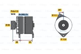 BOSCH 0986035710 - ALTERNADOR