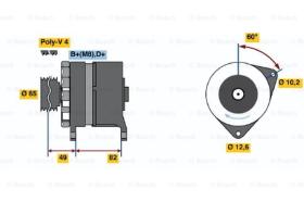 BOSCH 0986035720 - ALTERNADOR