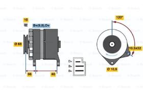 BOSCH 0986035780 - ALTERNADOR