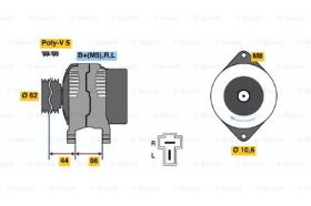 BOSCH 0986035881 - ALTERNADOR