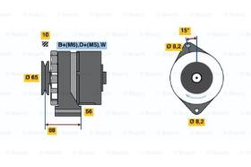 BOSCH 0986036250 - ALTERNADOR