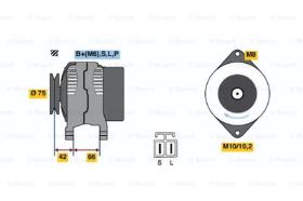 BOSCH 0986036331 - ALTERNADOR