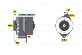 BOSCH 0986036510 - ALTERNADOR