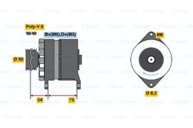 BOSCH 0986036530 - ALTERNADOR