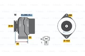 BOSCH 0986036641 - ALTERNADOR