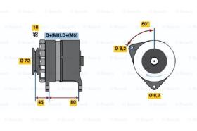 BOSCH 0986036760 - ALTERNADOR