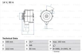 BOSCH 0986036790 - ALTERNADOR