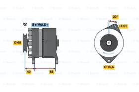 BOSCH 0986036841 - ALTERNADOR