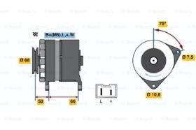 BOSCH 0986036901 - ALTERNADOR