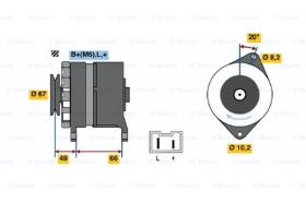 BOSCH 0986036911 - ALTERNADOR