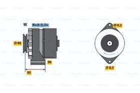 BOSCH 0986036930 - ALTERNADOR