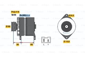 BOSCH 0986036941 - ALTERNADOR