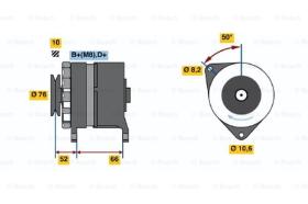 BOSCH 0986036961 - ALTERNADOR