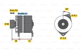 BOSCH 0986037160 - ALTERNADOR