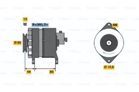 BOSCH 0986037210 - ALTERNADOR