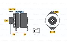 BOSCH 0986037291 - ALTERNADOR