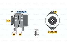 BOSCH 0986037491 - ALTERNADOR