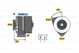 BOSCH 0986037781 - ALTERNADOR