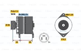 BOSCH 0986038220 - ALTERNADOR