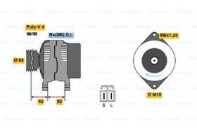 BOSCH 0986038281 - ALTERNADOR