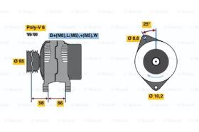 BOSCH 0986038901 - ALTERNADOR