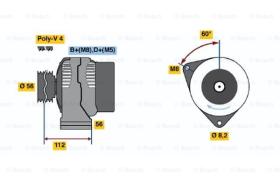 BOSCH 0986038940 - ALTERNADOR