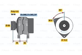 BOSCH 0986039690 - ALTERNADOR