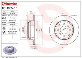 BREMBO 08136510 - DISCO DE FRENO