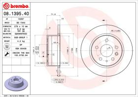 BREMBO 08139540 - DISCO DE FRENO