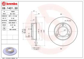 BREMBO 08140130 - DISCO DE FRENO