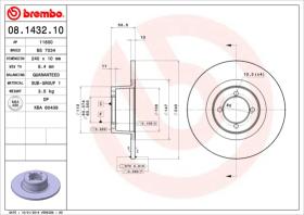 BREMBO 08143210 - DISCO DE FRENO