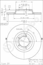 BREMBO 08158010 - DISCO FRENO