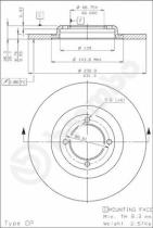 BREMBO 08158110 - DISCO FRENO